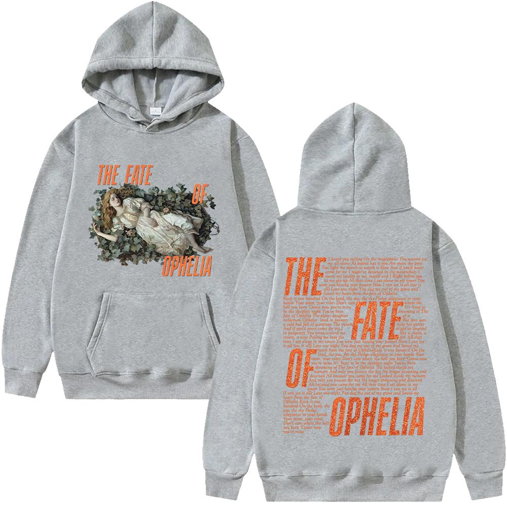 The Fate of Ophelia Lyrics Hoodie TS The Life of A Showgirl Album Graphic Clothes Women Men Fashion Retro Aesthetic Pullover Y2K