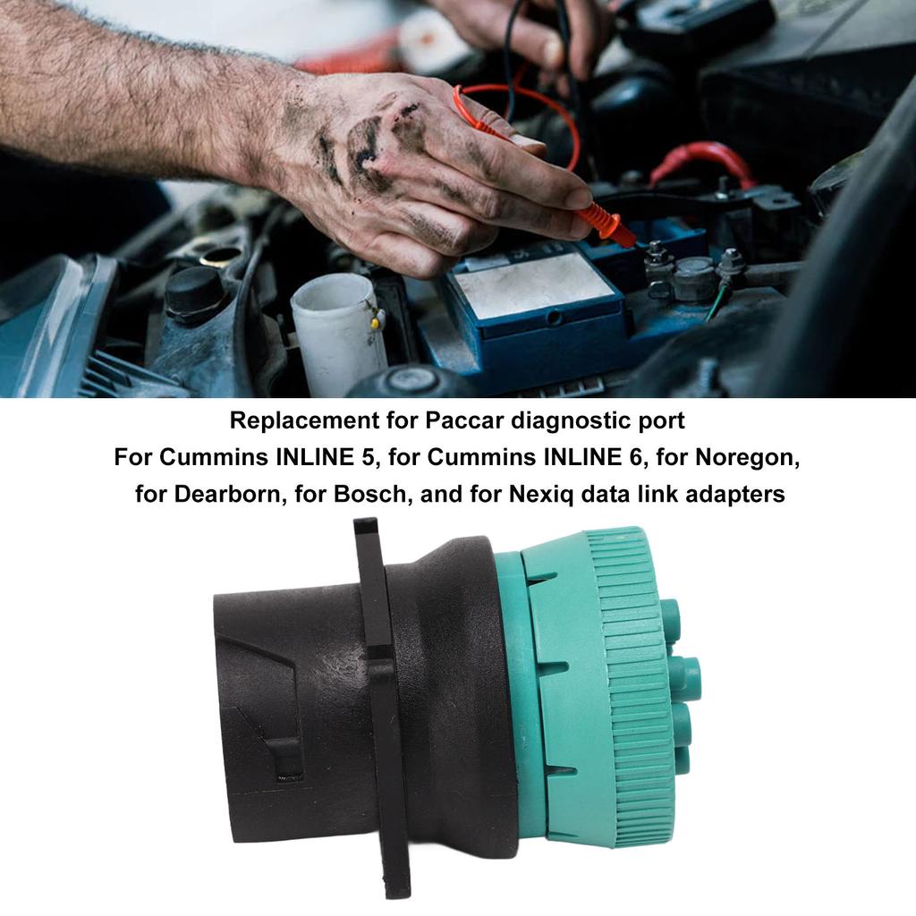 J1939 II Adapter 9 Pin Truck Diagnostic Port Adapter Replacement for Paccar for Nexiq Data Link