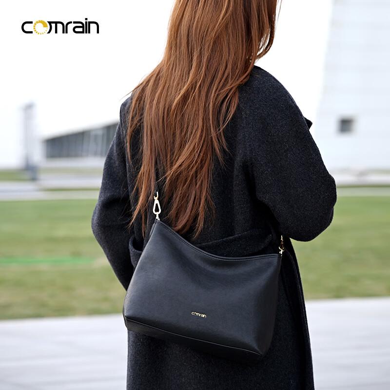 COMRAIN Women's Leather Hobo Shoulder Bag
