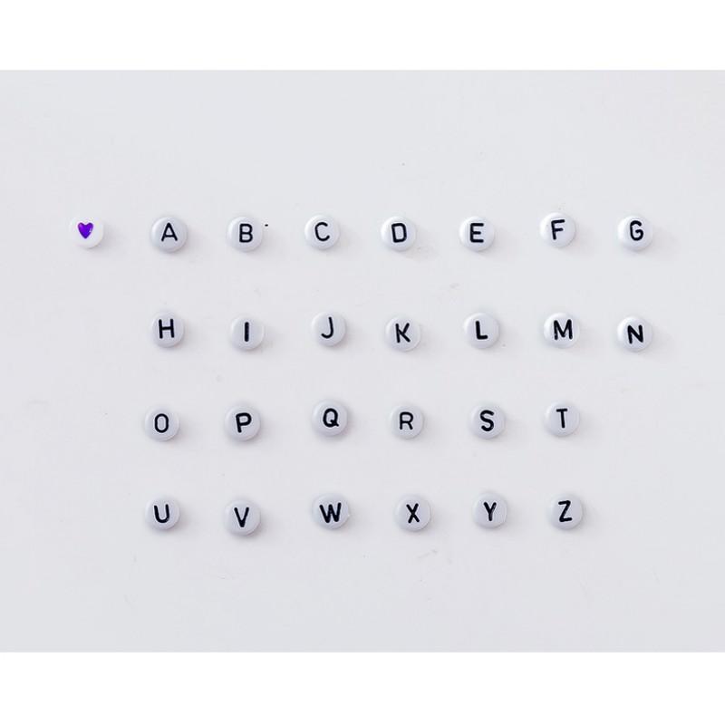 DIY Acrylic Letter Bead Bracelet Kit With 24-Grid 28-Grid Alphabet Beads Handmade Jewelry Crafting