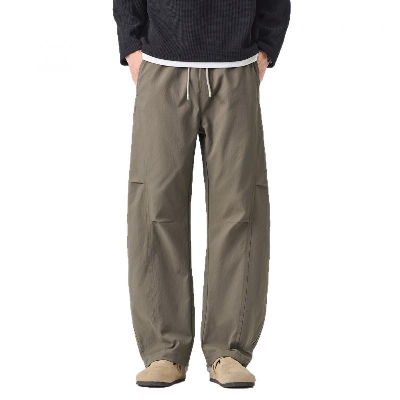 Full Elastic Waist Casual Pants for Men, 2026 New Trendy Wide-leg Straight Loose Versatile Work Pants