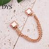 Clothing Adjustment Accessory Magnetic Clips for Pants Sleeve Hem, Multi-Function Fabric T-shirt Hem Clip Holder with Chain, Detachable Strong Magnet