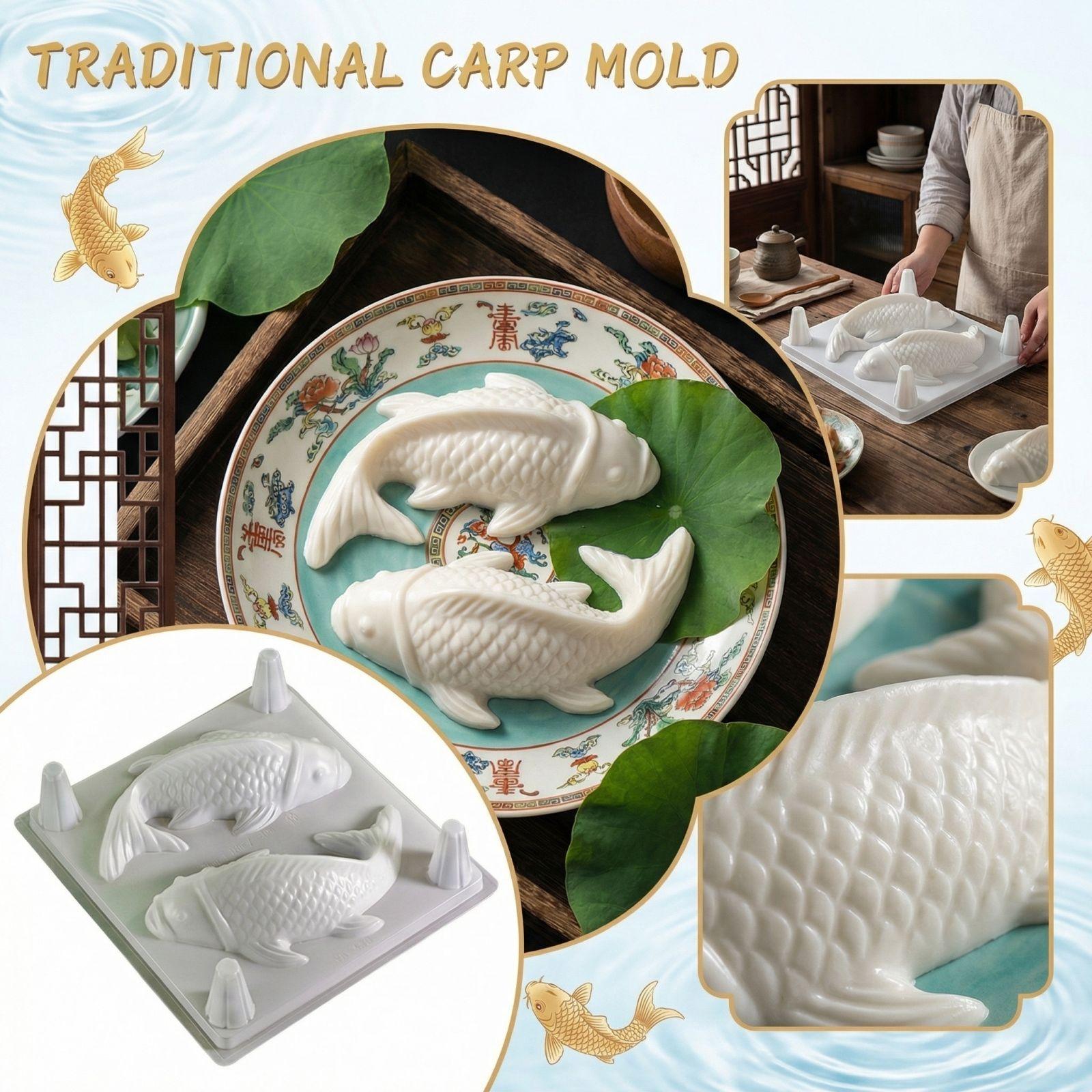 Plastic PP Fish Shaped Mold Mold One Size белый