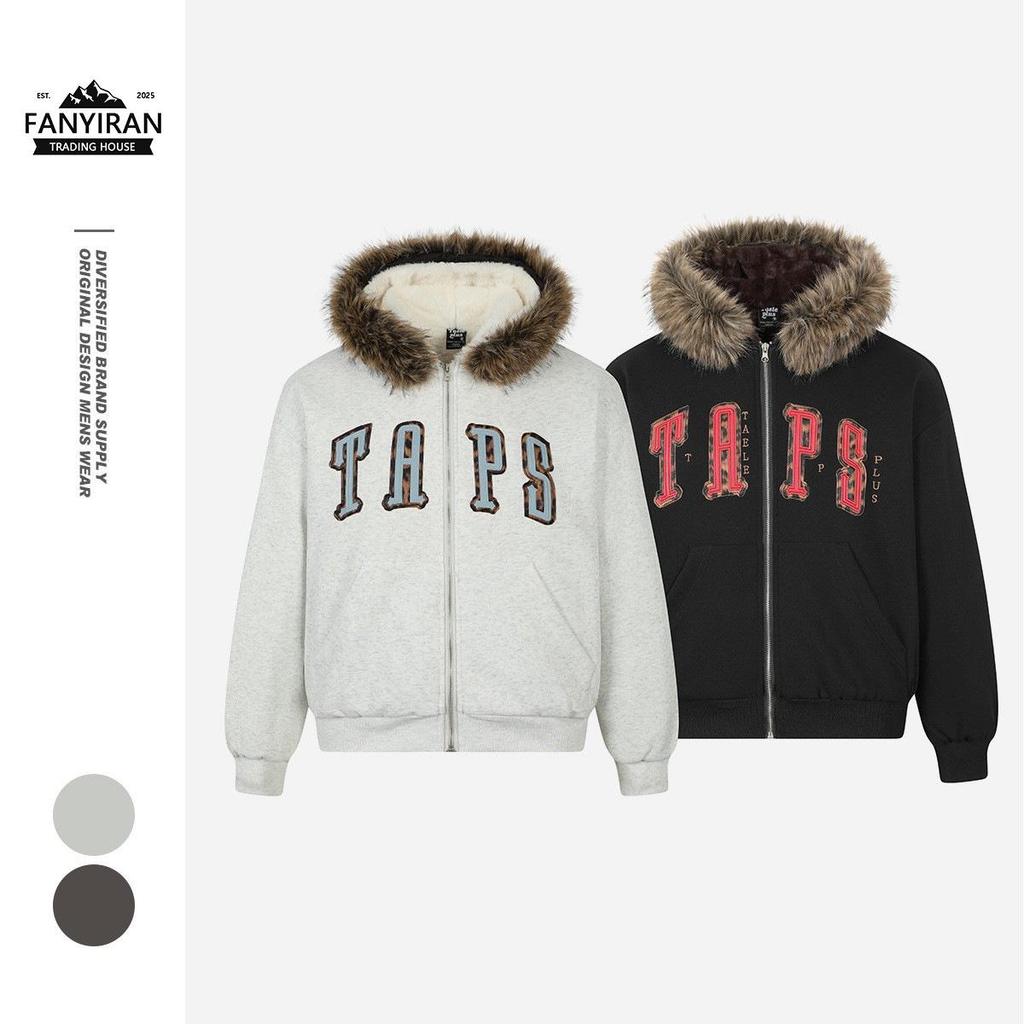 TaelePlus Unisex Embroidered Loose-Fit Hoodie Jacket TP361