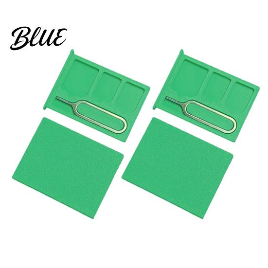 Mobile Phone Accessory Storage Box 3D One-Piece Printed Case 2Pcs SIM Card Multi-slot Case Holder Portable Compact Memory