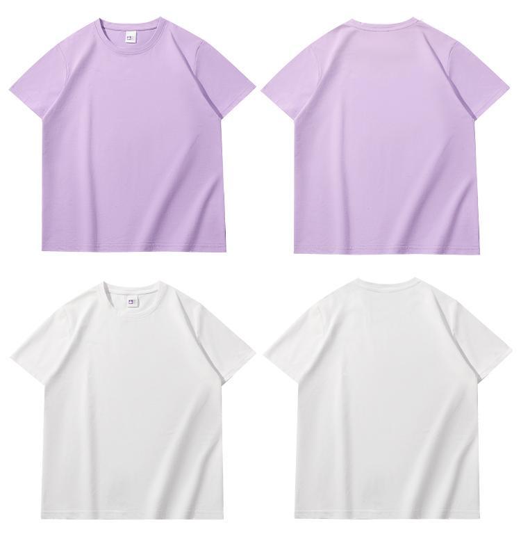 Summer Children's Cotton Short Sleeve Round Neck Loose-Fit School Uniform T-Shirt