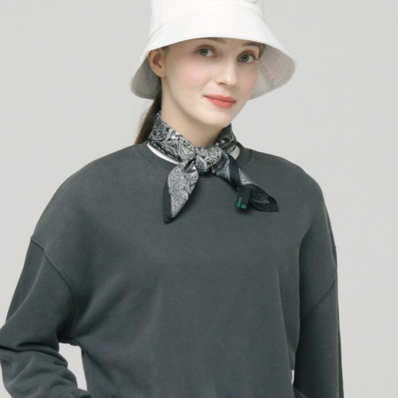 DOYOUKNOWMC ALL SEASON Mini Paisley Black Petite Scarf