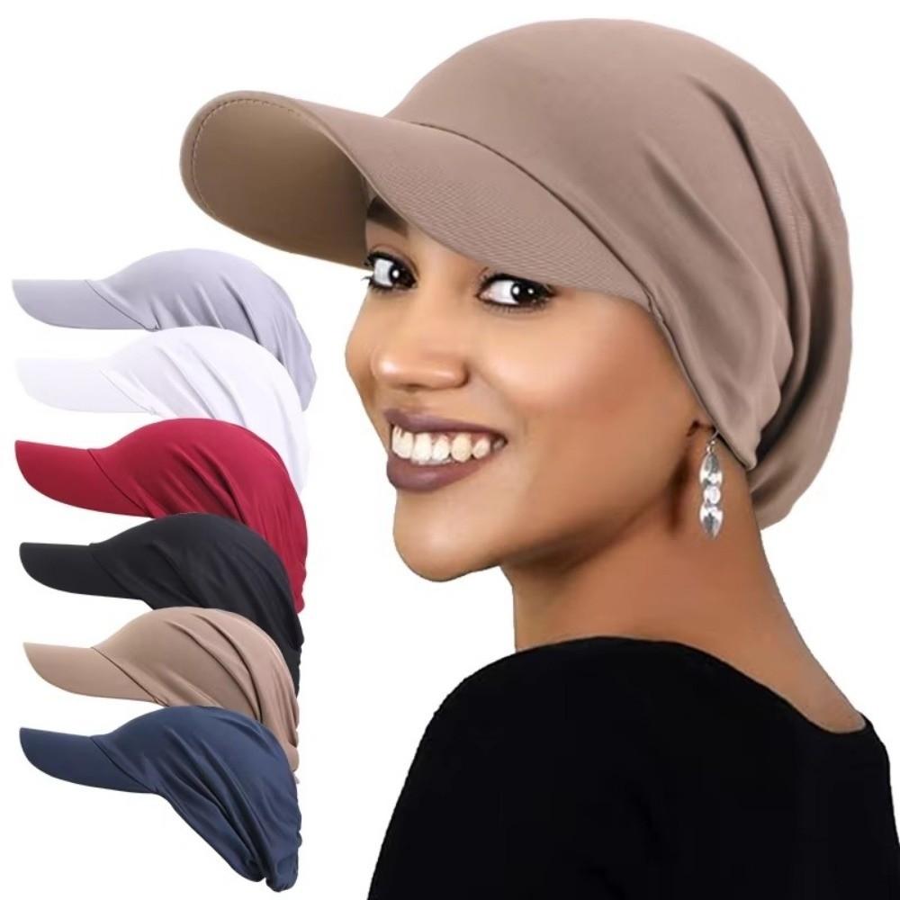 Outdoor Baseball Cap Headscarf Summer Sun Visor Hat Casual Islamic Hat Wrap Casquette Gorras