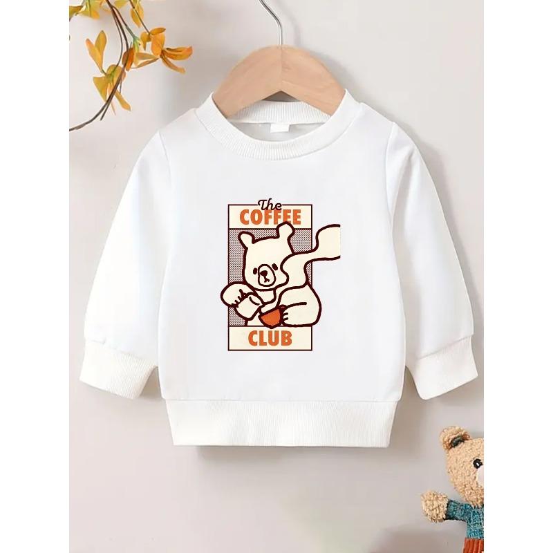 European Sizes Cute Print Pattern 0-3 Years Old Kid Comfortable Infant Spring Thin Round Neck Sweatshirt Suitable for Outdoor Wear