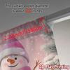 2pcs,Curtains Christmas Snowman1 (2) Popular Light Filtering Curtains Yarn Curtains Thermal Insulation, and Room Darkening