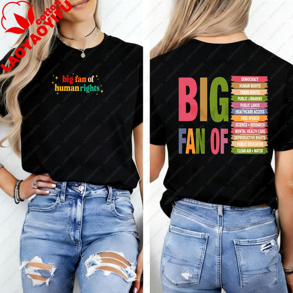 Big Fan of HuUnisex Rights Retro Vintage Tshirt Radicalized By Basic Decency Sweatshirt Everyone Welcome Hoodie Gift for Liberal