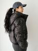 NITINA Hooded Padded Short Jumper Bk