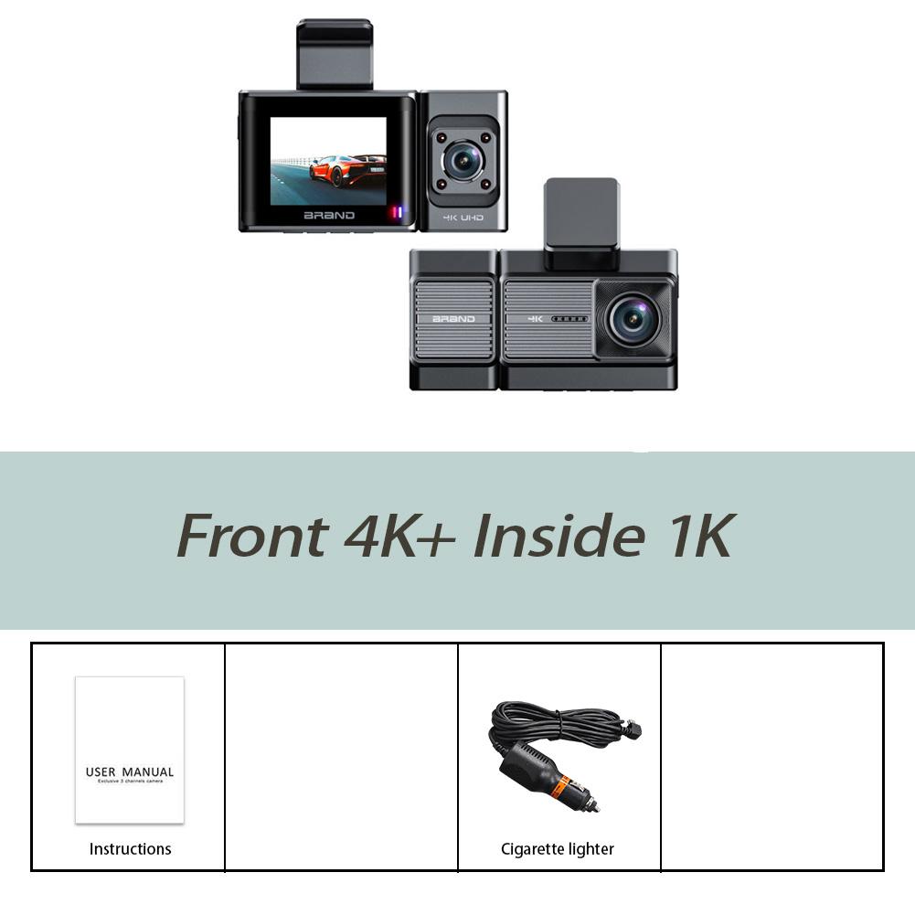 

Автомобильный видеорегистратор Dash Cam GPS WiFi Управление через приложение 4K Видеорегистратор циклической записи Ночное видение Широкоугольная видеокамера none