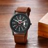 Military Watch Men Nylon Strap Waterproof Luminous Analog Display Calendar Simple Fashion Sports Watch Quartz Green Men's Fashion Accessory