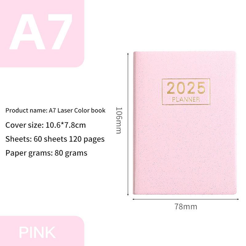 2025 Notebook Agenda Planner A7 Sketch Book Office Kawaii Stationery Diary Notebooks Diary Cute Note Book