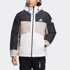 Adidas Color Block Outdoor Sports Hooded Down Jacket Men Jacket IA4213