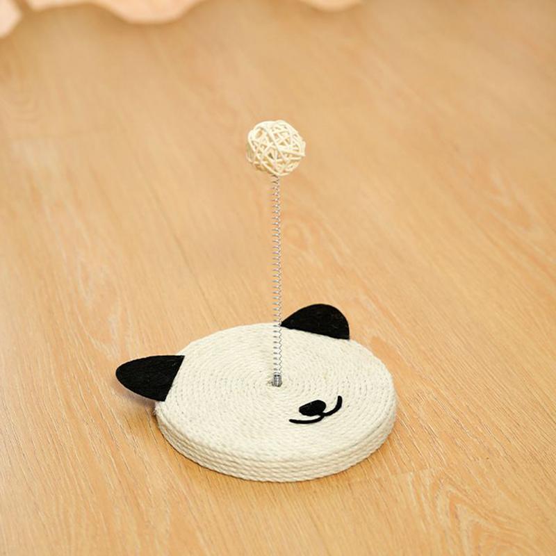 Natural Sisal Cat Scratch Pad Built-In Bell Mental Physical Toy Sisal Scratching Carpet For Grinding All Breeds Indoor Home