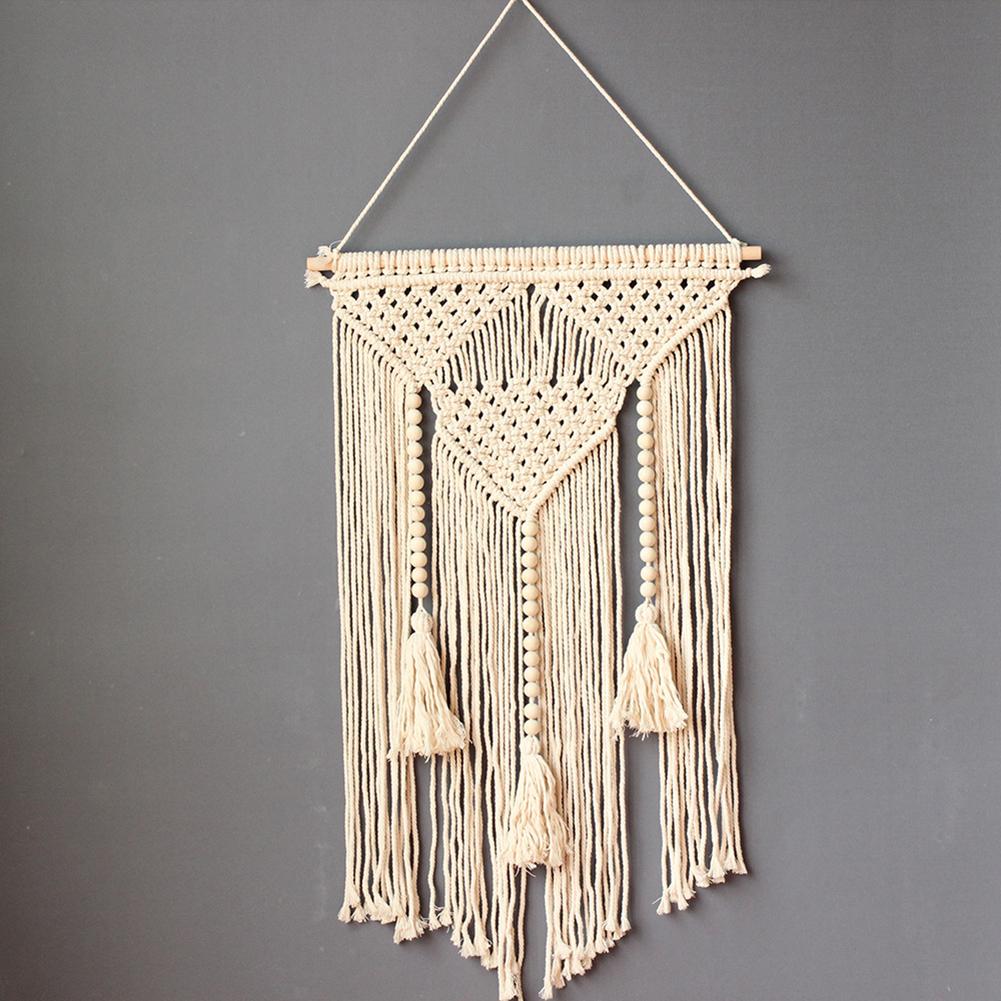 Handmade Wall Tapestry Wall Hanging Aesthetic Tapestry For Living Room Bedroom Balcony Boho Decoration