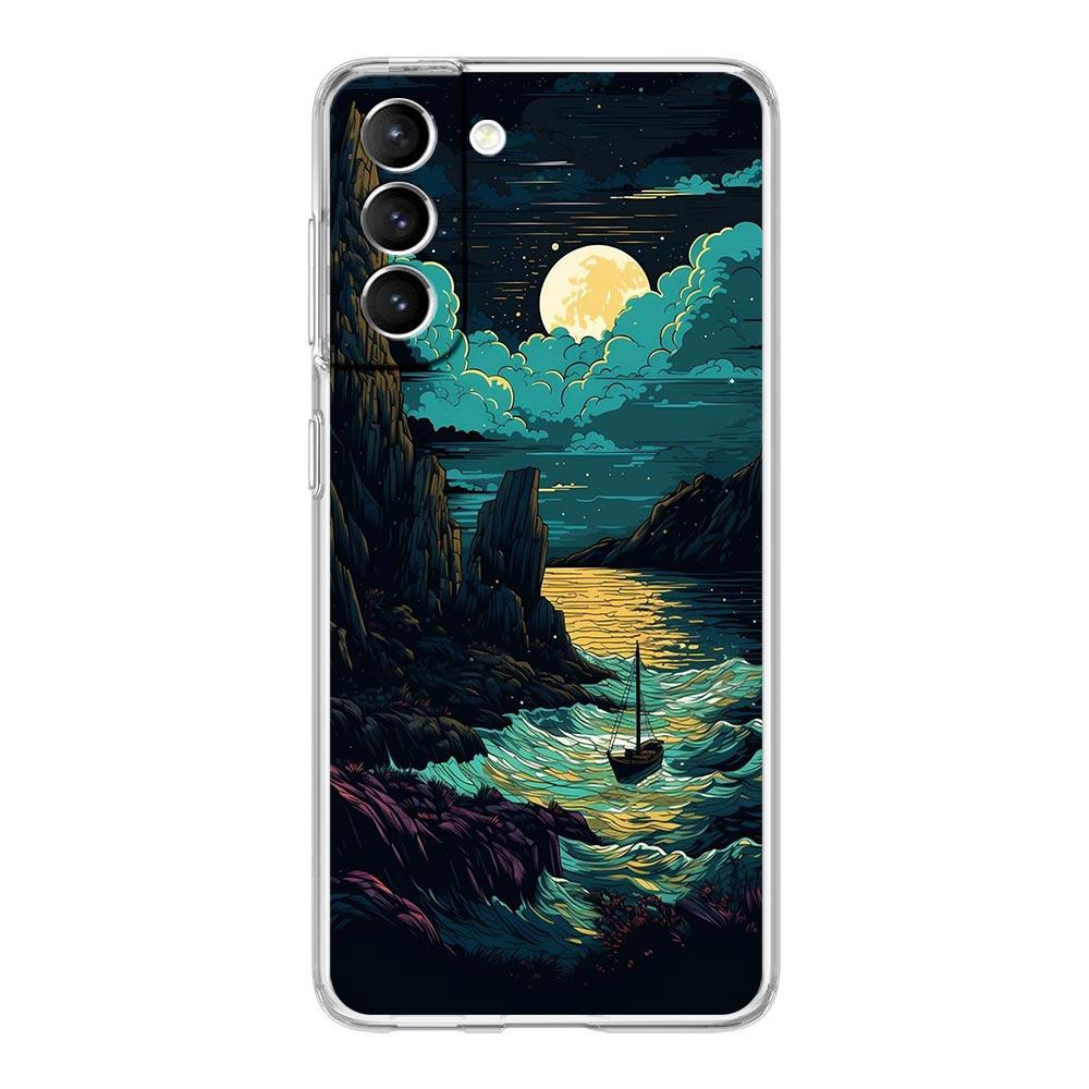 Phone Case For Samsung Galaxy S25 S24 S23 FE S22 Ultra S20 S21 5G S10 S9 Plus S10E S8 Soft Clear Cover Landscape Art