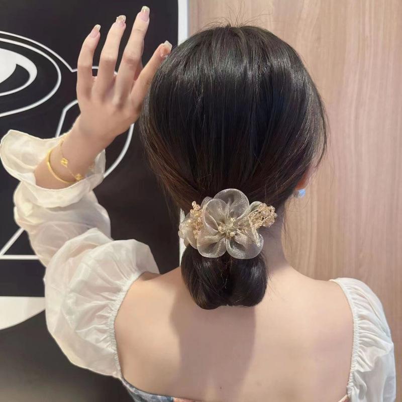 Sunflower Hair Band Large Intestine Ring Autumn High-End Hair Rope Headrope Female Hair Tie Head Flower Hair Accessories Female