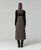 Lady Volume Side Line Dress_Brown