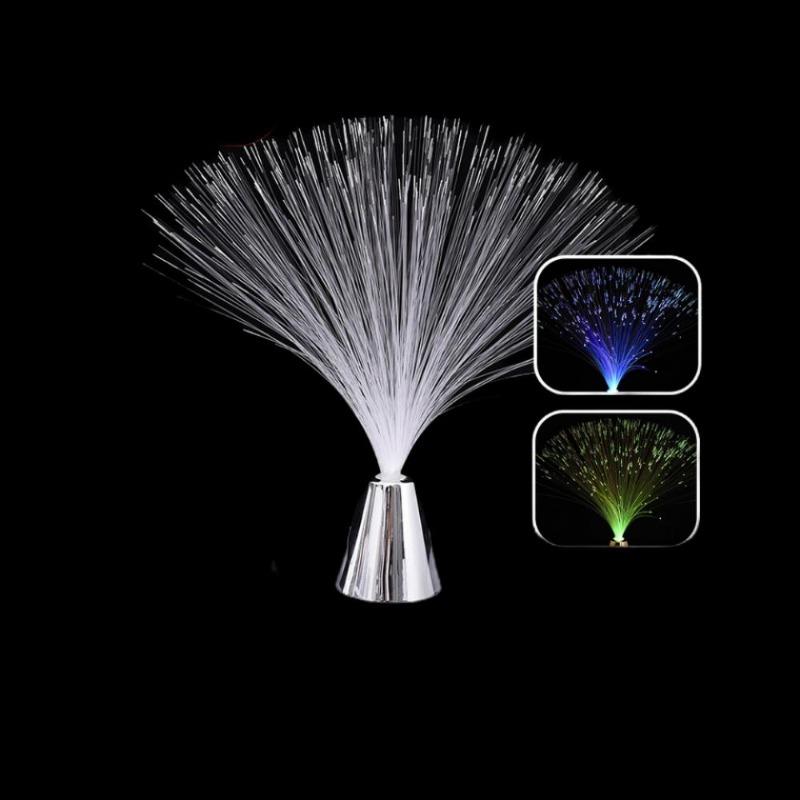 Flerfarget LED fiberoptisk lys Nattlampe Holiday Wedding Home Decoration Nighting Lighting Lamper