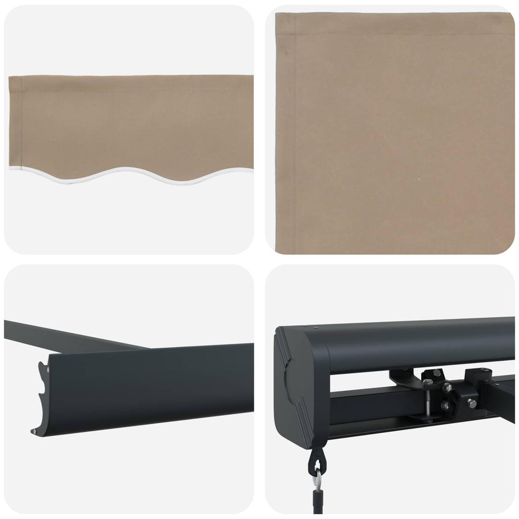 Retractable Awning Beige 300 X 250 Cm Linen and Aluminum