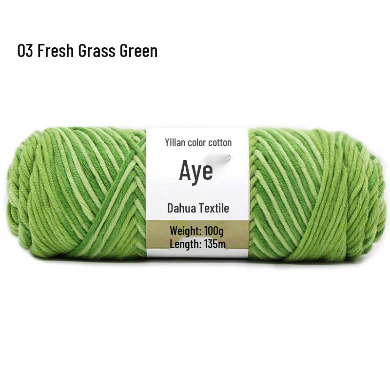 Eight-Strand Cotton Milk Yarn for DIY Crochet and Knitting - Medium Thick, Ideal for Handmade Scarves.