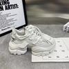 Trendy Mesh Dad Shoes for Women  Autumn New Style Thick Sole Height Increasing Versatile Casual Sports Vulcanized Shoes