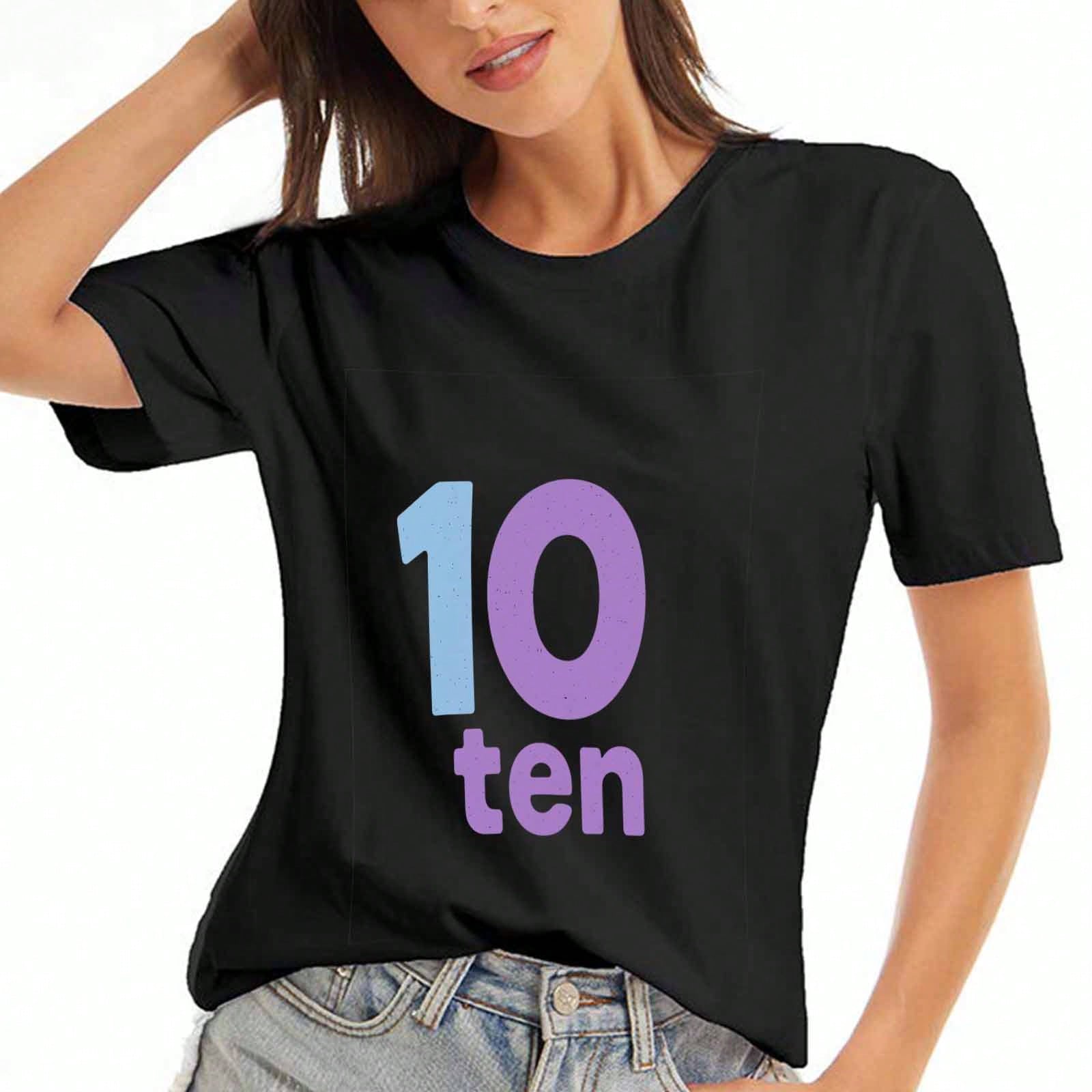 Number Nine Ladies Cotton T Shirt, Premium Cotton Quality Print, Durable, Casual And Fashionable. Number 9 Graphic Tee, Green And Yellow Design, Comfy S разноцветный