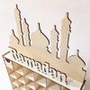 Eid Wooden Decoration Natural Wood High Strength Drawer Countdown Calendar Ramadan Mubarak Home Decor Unique Eid Centerpiece