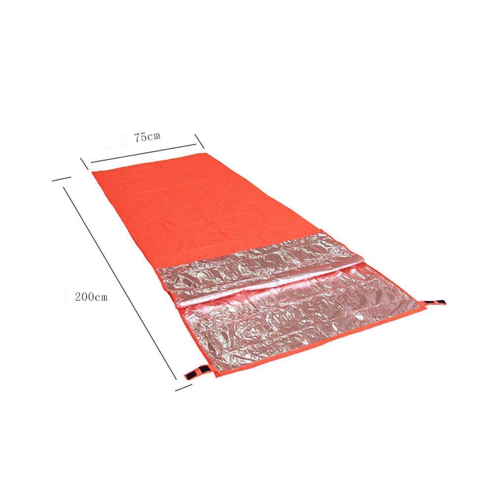 Self-heating Sleeping Bag Cover, Envelope-style, for Outdoor Camping and Hiking, Orange