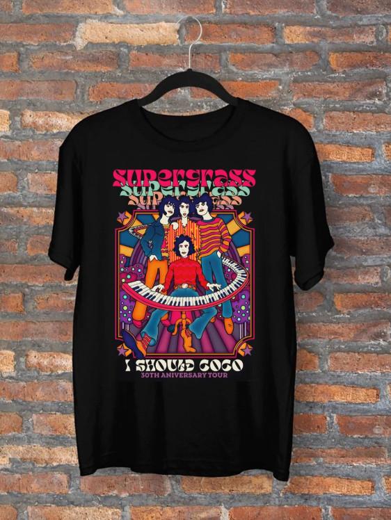 SUPERGRASS 30th Anniversary I Should Coco T Shirt Adult S-5XL WA603 Unisex T-Shirt L