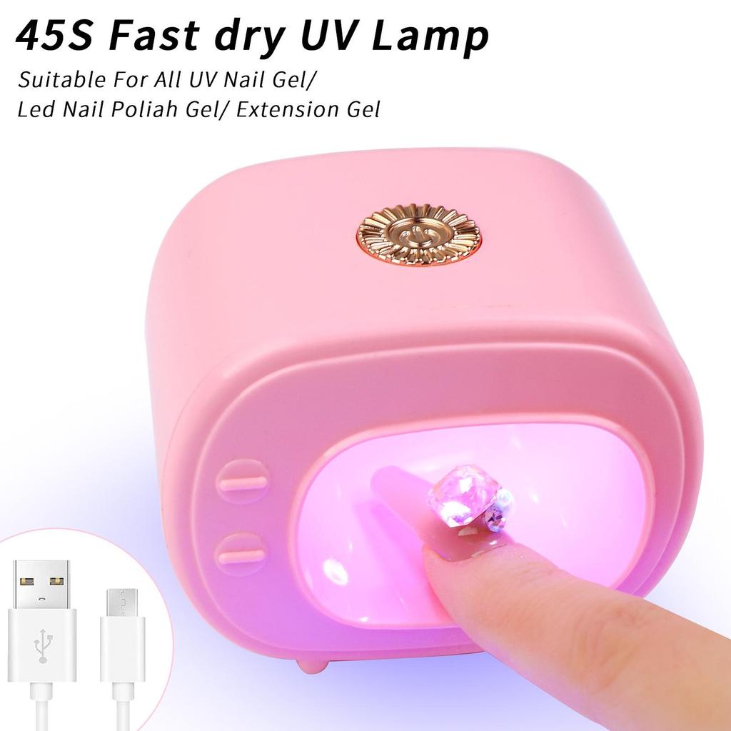 Portable USB Mini Nail Gel Lamp for UV/LED Polish