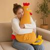 Küken Plüschkissen, Langes Kuscheltier zum Schlafen, Weiches Körperkissen für Erwachsene, Abnehmbares Kuscheltier für das Bett