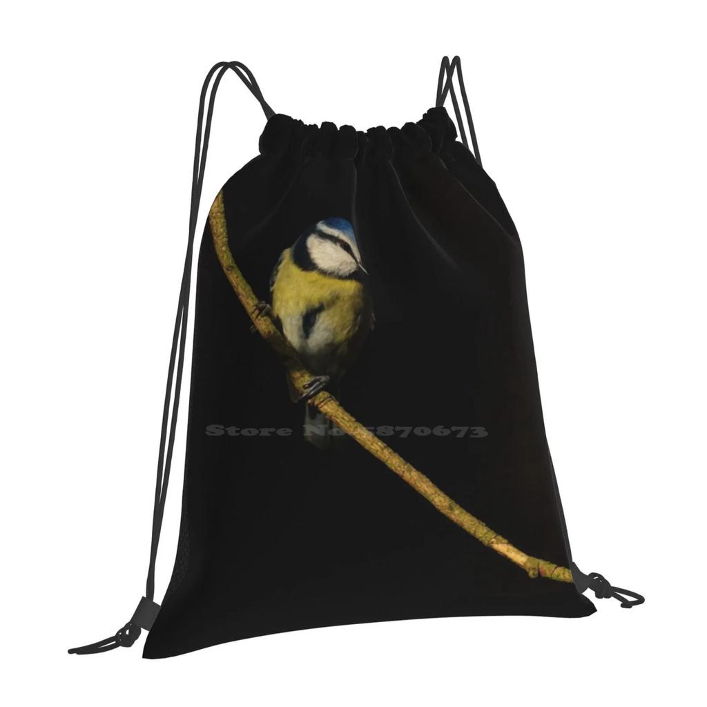 Blue Tit Hot Sale Schoolbag Backpack Fashion Bags Blue Tit British Britain Wildlife Bird Garden Birds Scotland Scottish
