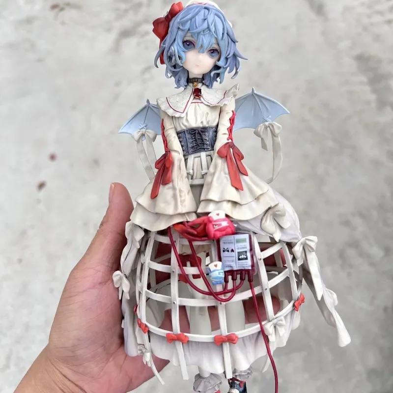 Touhou Project Remilia Scarlet Winged Anime Figure Short Hair Vampire Girl Statue Collectible Desktop Decoration For Anime Fans