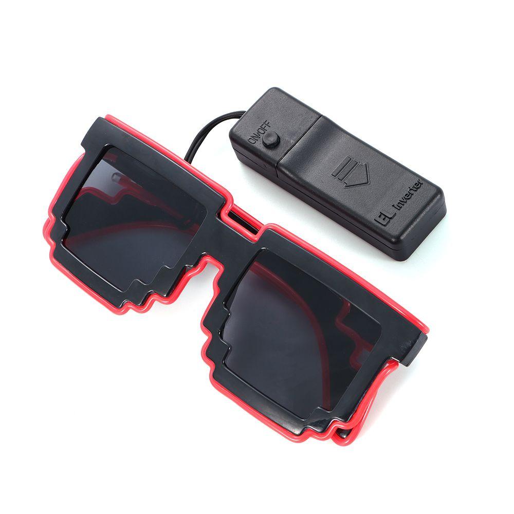 Bezprzewodowe Okulary LED Mozaika Halloween Boże Narodzenie Urodziny Neonowa Impreza Kluby Nocne Neonowe Rave Odcienie