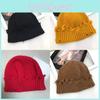 Winter Warm Knitted Hat Solid Color Breathable Cap Outdoor Commuter Fashion Gift