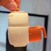 Cute Simulation Food Keychain Interactive UV Color Changing Keychain Mini Oven Toy  Car Key