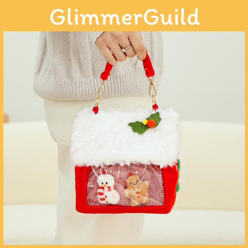 Festive Plush Christmas Bag Cute Animal Plush Doll For Holiday Celebrations