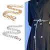 Women's Punk Style Chain Metal Waist Belt - Korean Fashion Accessory for Dresses and Pants