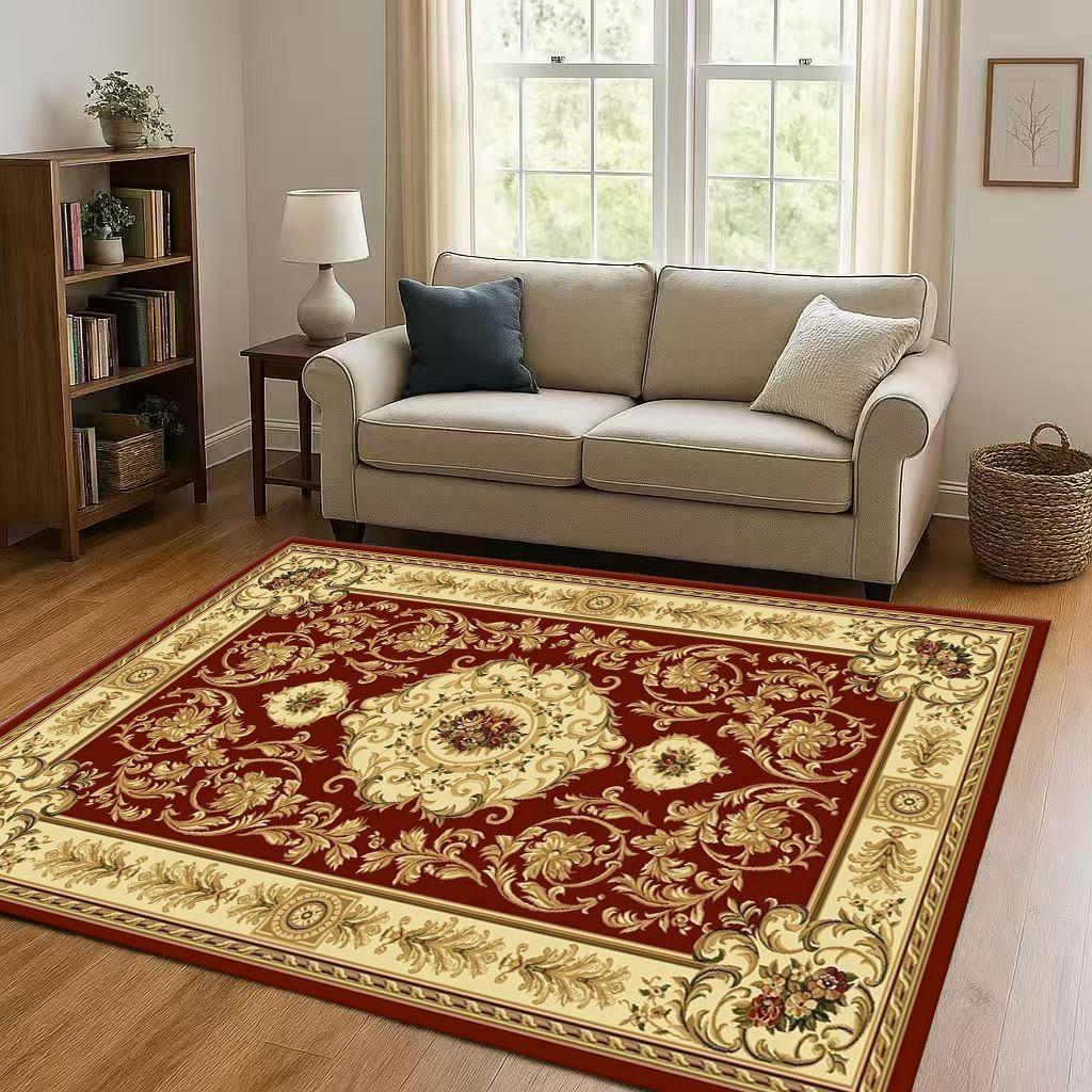 Luxurious Turkey Persian Bohemian Living Room Non-Slip Area Rug Soft Carpet for Bedroom and Sofa ,Easy Clean Home Decor Doormat