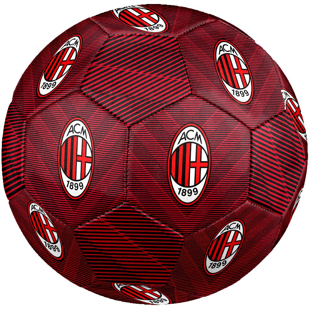 Pallone da Calcio Logo AC Milan, colorato, adatto a tutte le età, cucito a macchina, materiale PVC, qualità da competizione, durevole e ad alto rimbalzo