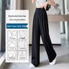 LANGSHA Women's 2025 Lightweight High-Waisted Straight-Leg Suit Pants