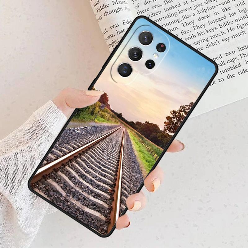 Scenic Railroad Train rail Phone Case For Samsung Galaxy S25 S23 S30 S8 S21 S20 FE S24 S22 Note 10 20 Plus lite Ultra