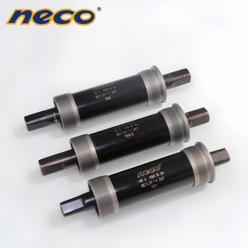 Neco Ebike Fat MTB Bici Movimento Centrale Quadrato Bicicletta Foro Quadrato 100 Conico Filettato Cuscinetto Sigillato Asse Centrale Vuoto 151/159.5/164mm