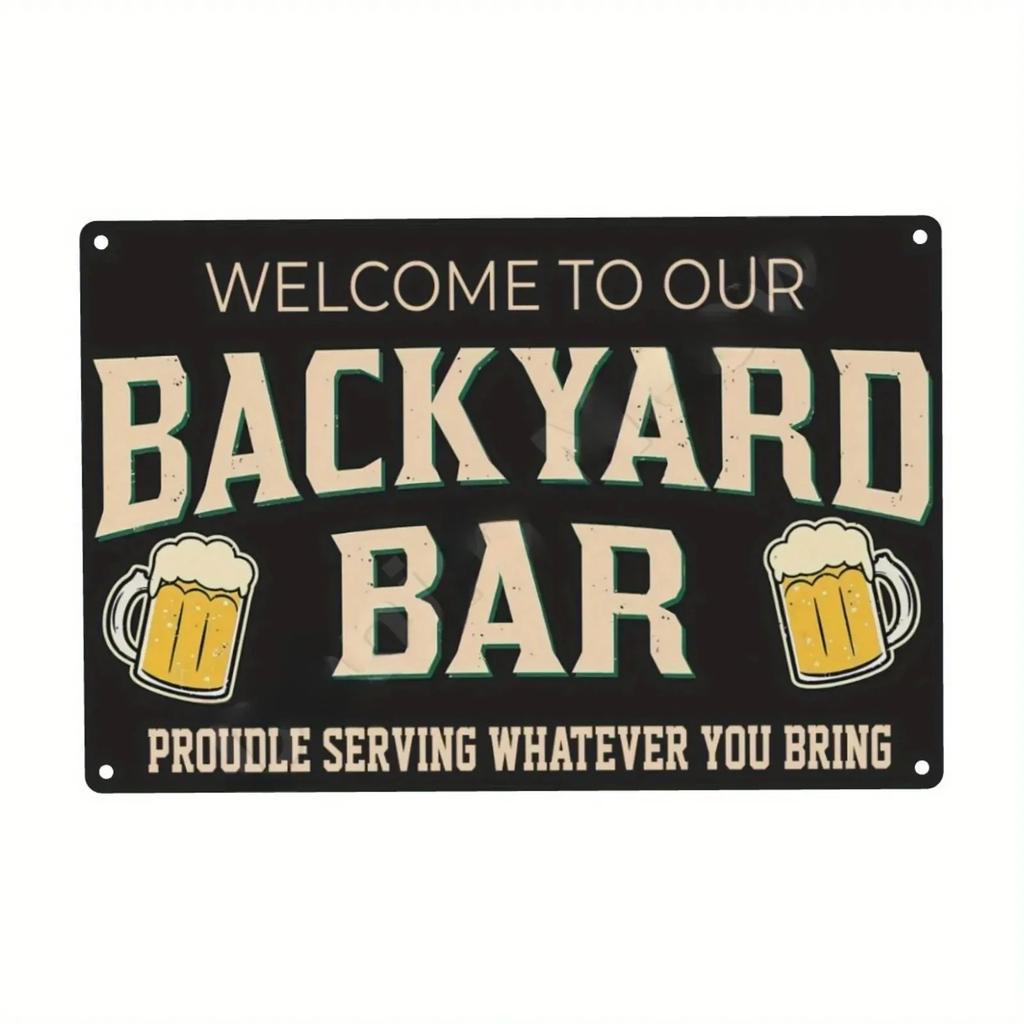 Vintage Drink Beer Aluminum Sign Alcohol Metal Sign Backyard Bar Retro Plaques For Man Cave Pub Cafe Club Rules Painting Decor