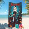 Customizable personalized beach towels Michael Myers themed designs.Suitable for the beach, yoga, sports;ideal as beach accessories