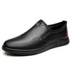 Fashion 2025 Leather Men Casual Shoes High Quality Mens Loafers Handmade Moccasins Breathable Male Walking Shoes Comfort Travel Flats